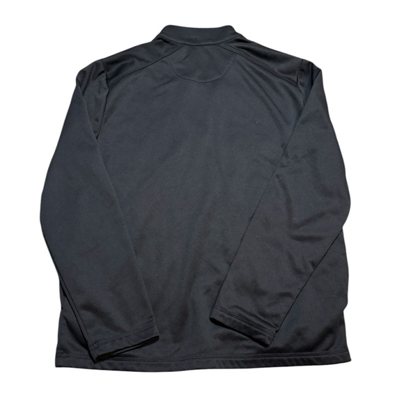 Callaway Mens 1/4-Zip Pullover Jacket L‎ Black Golf Fleece Sweater - Picture 2 of 3
